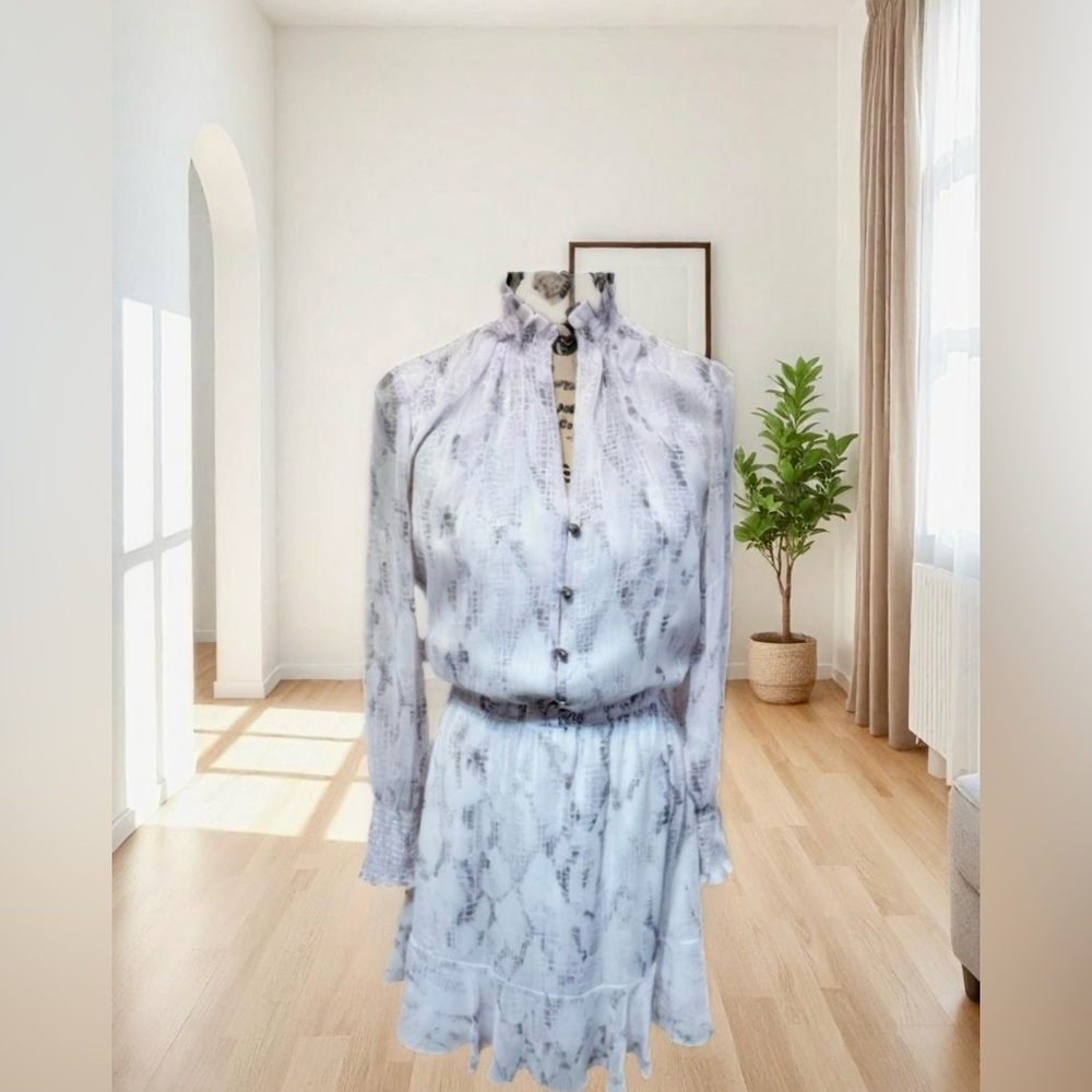 Lilac Snake Print Dress! White House Black Market